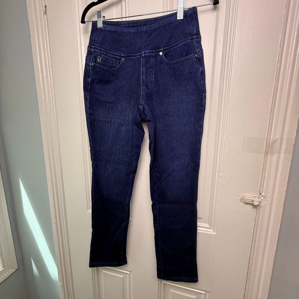Belle by Kim Gravel Pull-on Denim Stretch Womens Jeans 2P NWOT Dark Wash